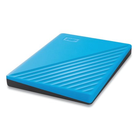 Wd MY PASSPORT External Hard Drive, 2 TB, USB 3.2, Sky Blue WDBYVG0020BBL